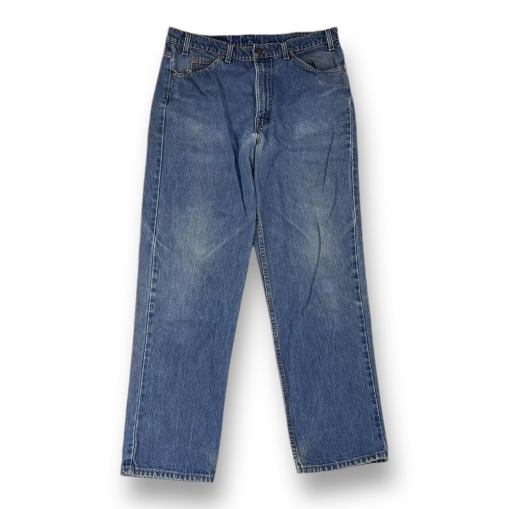 VTG‎ Levi Strauss & Co Blue 550 Ct Orange Tab Made in USA Jeans Mens Size 38X32
